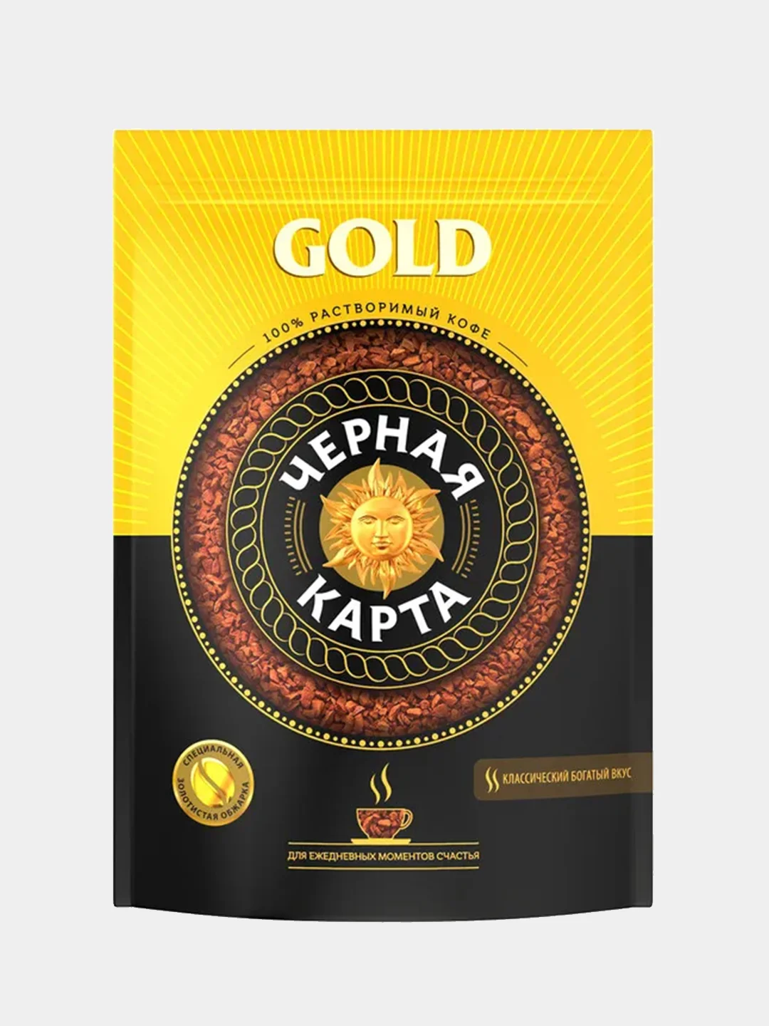 Кофе растворимый Черная Карта Gold, 240г