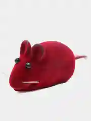 Велюровая мышка с пищалкой, игрушка для кошки