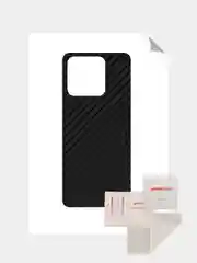Черный защитная пленка для Xiaomi 13 Pro под карбон, кожу, назад, на зад