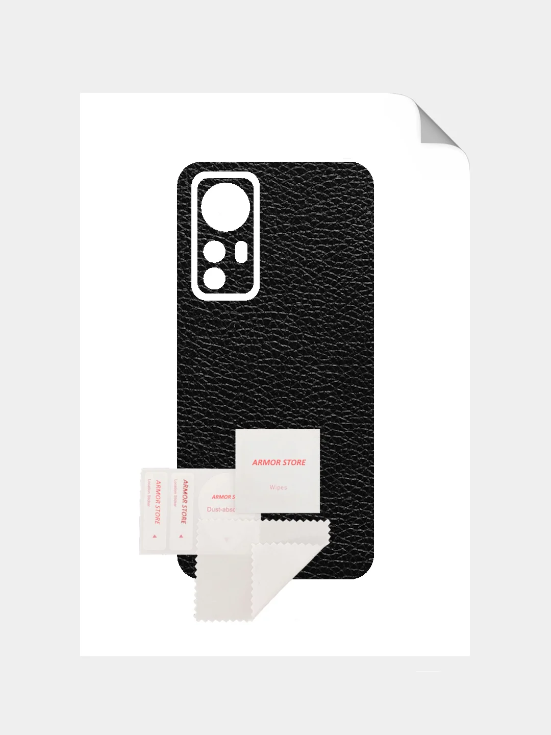 Угольный защитная пленка для Xiaomi 12 под карбон, кожу, назад, на зад