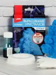 Выращивание кристаллов Химические опыты для детей Деревья Елочка Елка Ель голубая Лори