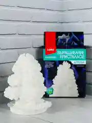 Выращивание кристаллов для детей коралл белая новогодняя елочка химические опыты новый год