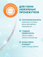 Зубная нить ультраплоская PRESIDENT Ultra-Flat, невощеная, 20 м