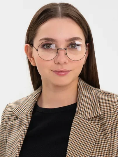 Имиджевые, прозрачные, круглые очки Mirsee без диоптрий