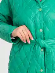 Зеленый куртка женская с капюшоном 2 в 1