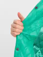 Зеленый куртка женская с капюшоном 2 в 1