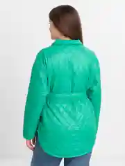 Зеленый куртка женская с капюшоном 2 в 1