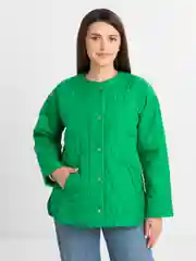 Зеленый куртка женская, бомбер