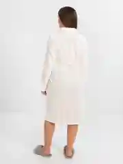 Молочный халат женский, банный, плюшевый, на запахе