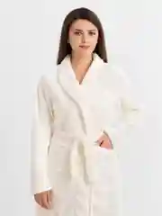 Молочный халат женский, банный, плюшевый, на запахе