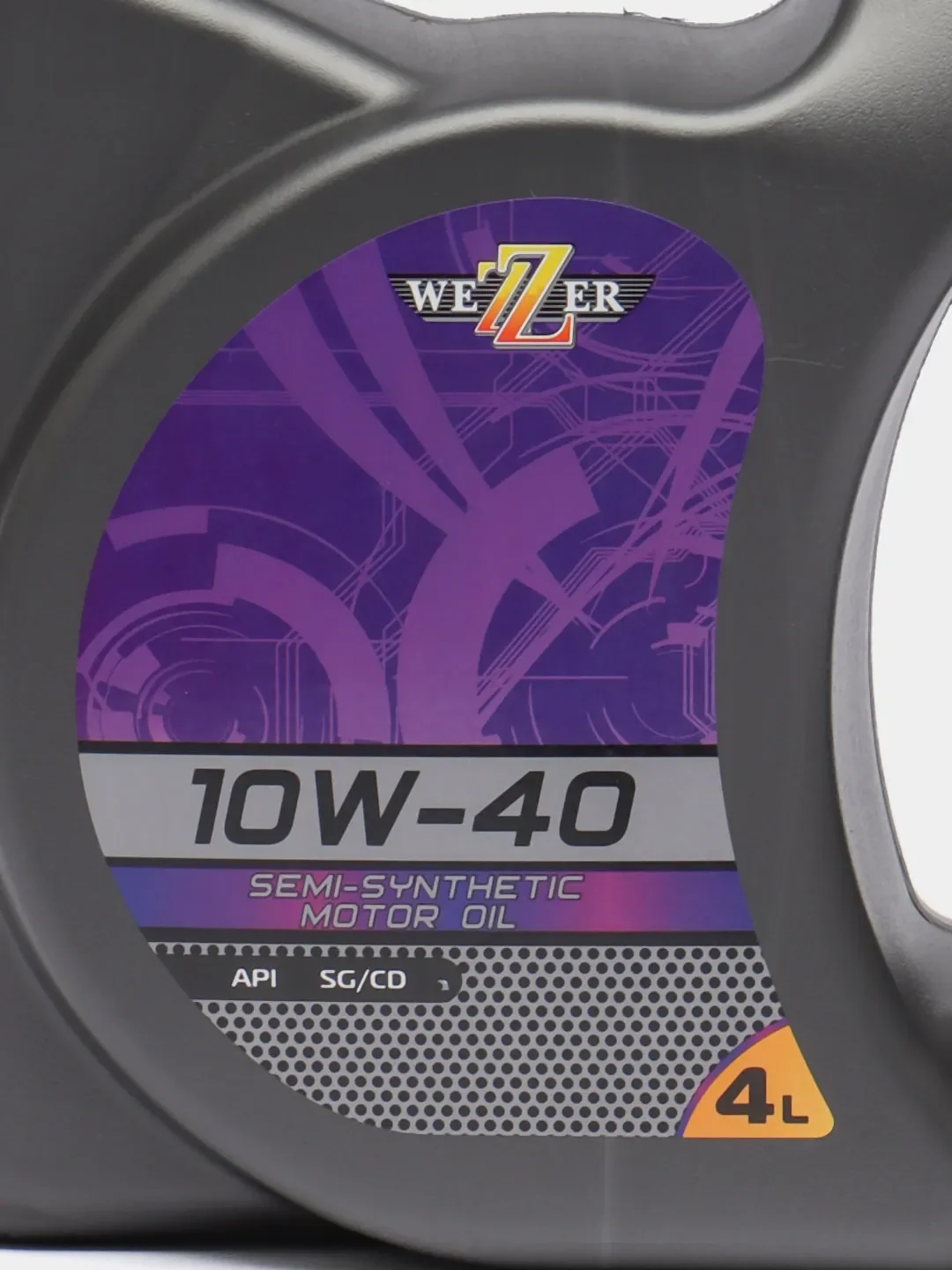 Моторное масло WEZZER 10w40, полусинтетическое А3/В4, 4 литра