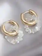 Серьги женские кольца с подвесками, кристаллами, бисером