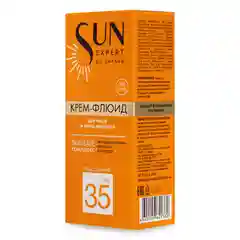 SUN EXPERT by KRASSA Солнцезащитный крем флюид для лица и зоны декольте SPF 35, 50 мл