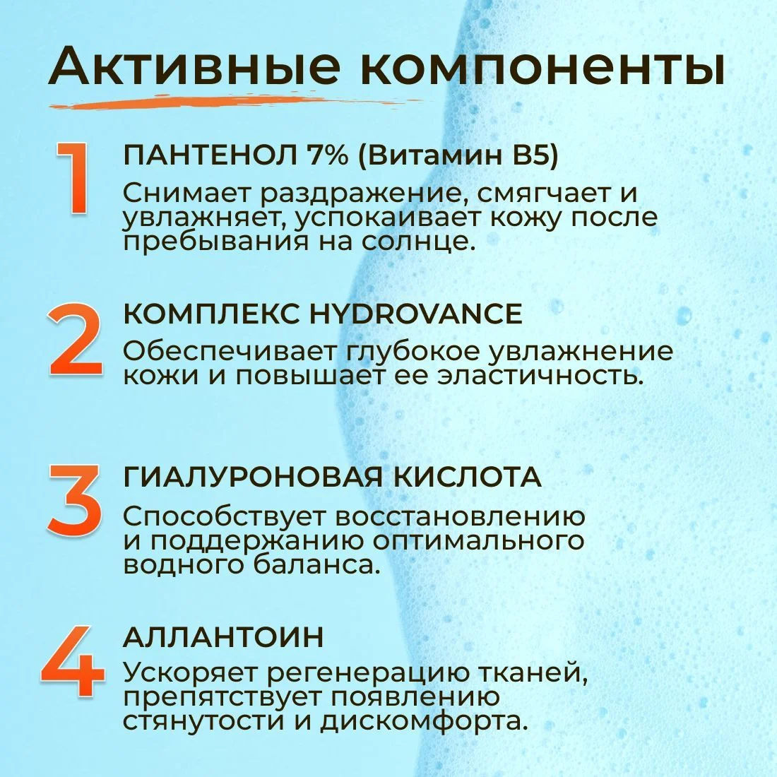 Пенка средство после загара с панетнолом детская KRASSA Limpopo Kids Мега-Пантенол 7%