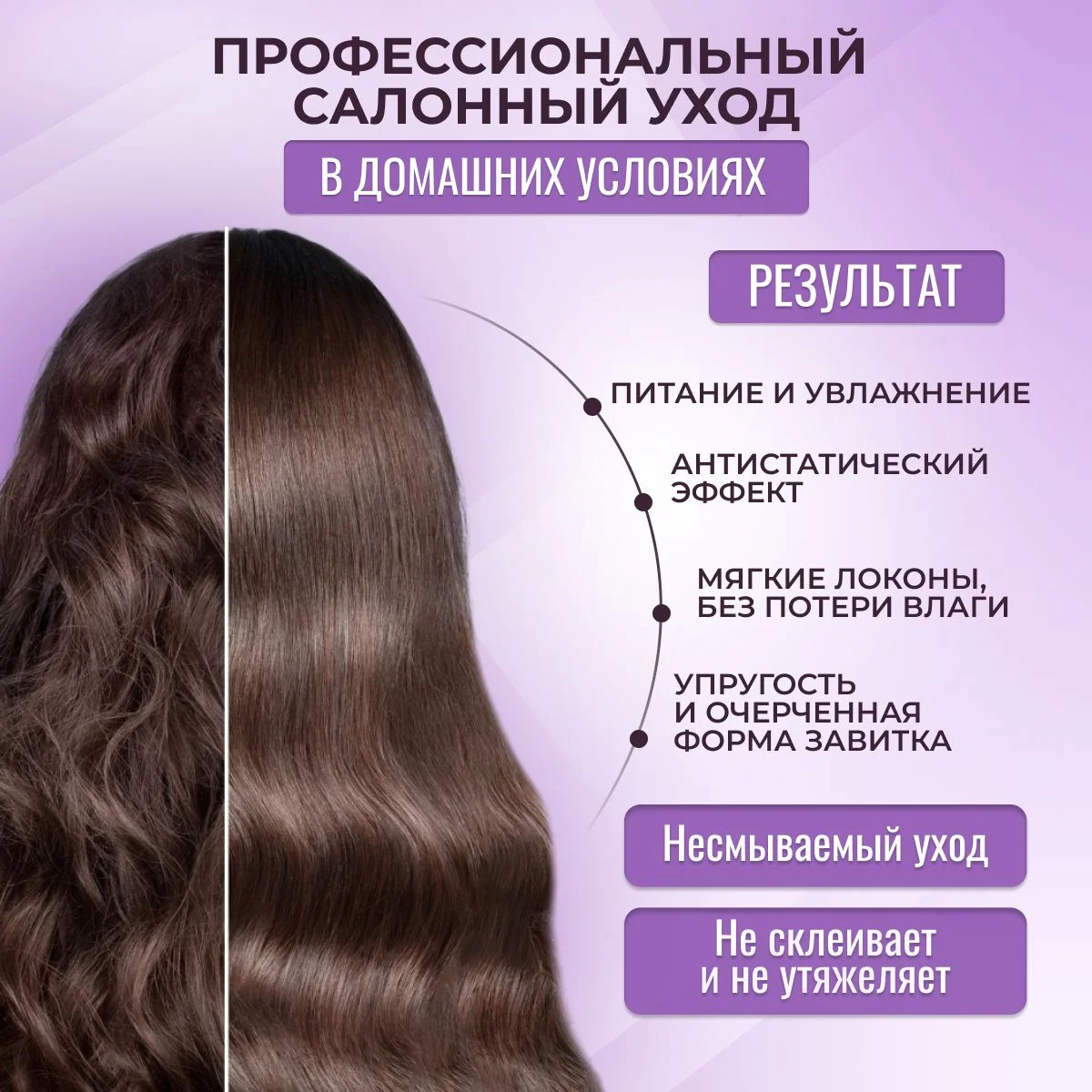 Спрей для волос уход для кудрявых и вьющихся волос KRASSA Professional Curl, 250 мл