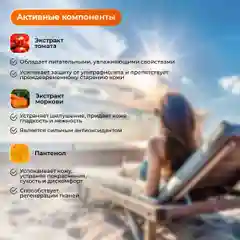 Солнцезащитное молочко для загара на солнце KRASSA Tropic Sun SPF, 100 мл