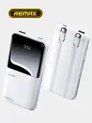 Белый внешний аккумулятор повербанк Remax 10000 MAH 22W+22.5W Power Bank LED Display