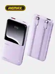 Сиреневый внешний аккумулятор повербанк Remax 10000 MAH 22W+22.5W Power Bank LED Display