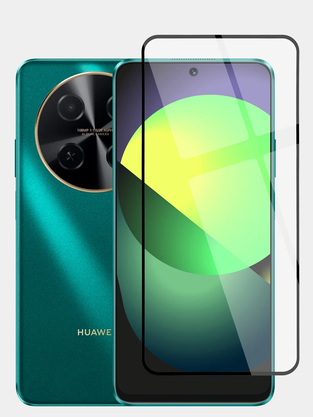Прозрачный 1-2 шт стекло для Huawei Nova 12i / Enjoy 70 Pro 5G защитное BROSCORP олеофобное с рамкой