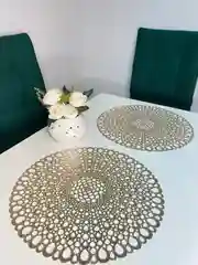 Золотой салфетки для кухонного стола сервировочные, 1 шт