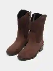 Сапоги резиновые, женские, однотонные, казаки на каблуке