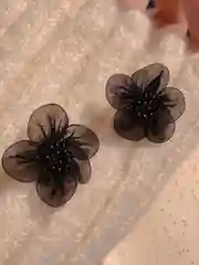 Серьги цветы