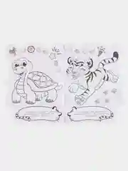 Рыжий раскраска с историей Котёнок, Тигренок, Пони, Единорог, Чебурашка, Щенок