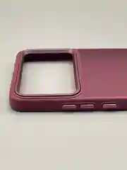 Бордовый чехол накладка для Xiaomi Poco X6 Pro, матовая, противоударная
