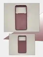 Бордовый чехол накладка для Xiaomi Poco X6 Pro, матовая, противоударная