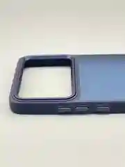 Темно-синий чехол накладка для Xiaomi Poco X6 Pro, матовая, противоударная