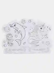 Лавандовый раскраска с историей Котёнок, Тигренок, Пони, Единорог, Чебурашка, Щенок