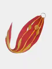Алый хвост на резинке накладной шиньон, съёмный хвост, съемные косы