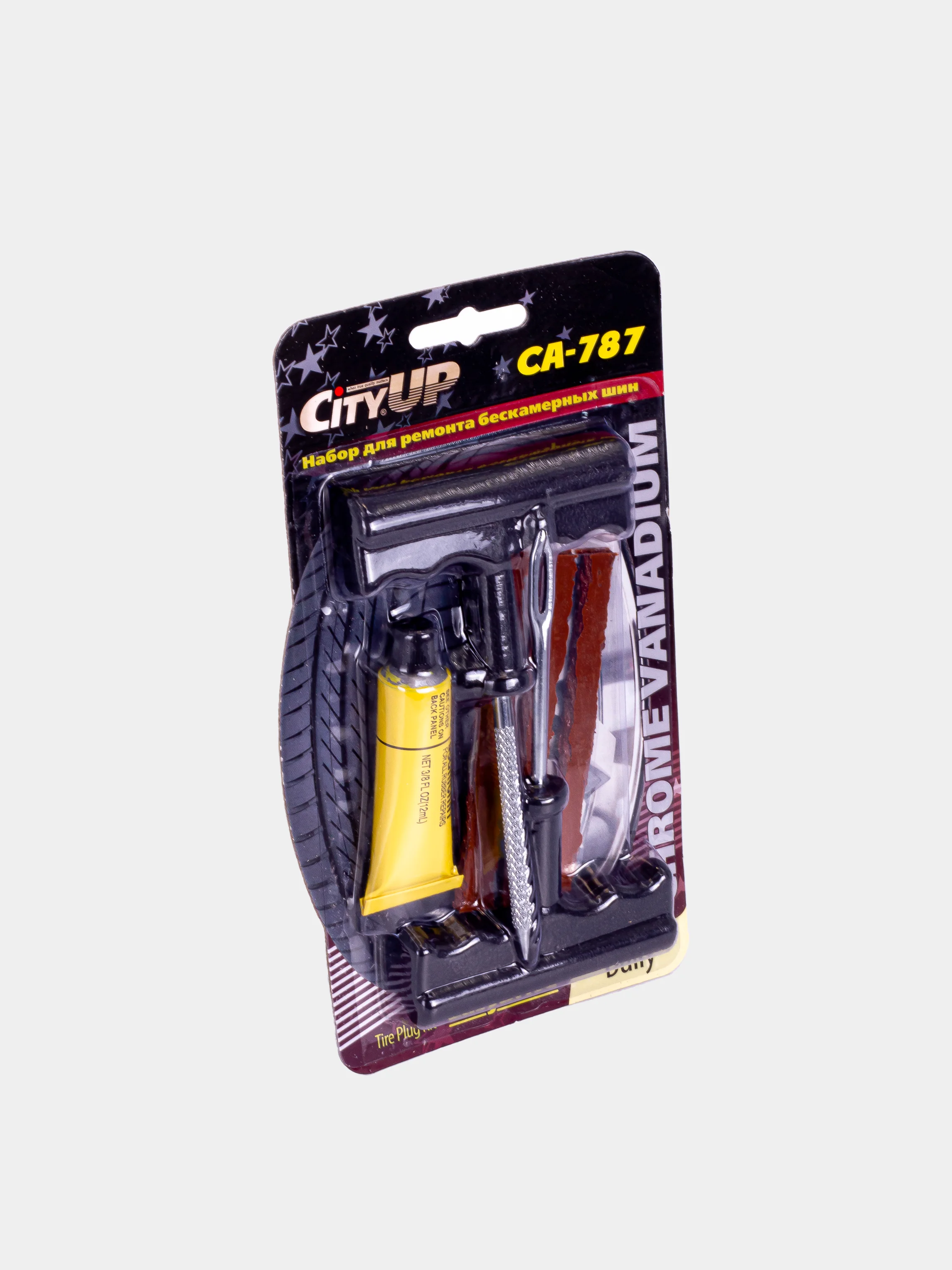 Набор для ремонта бескамерных шин, CityUp CA-787