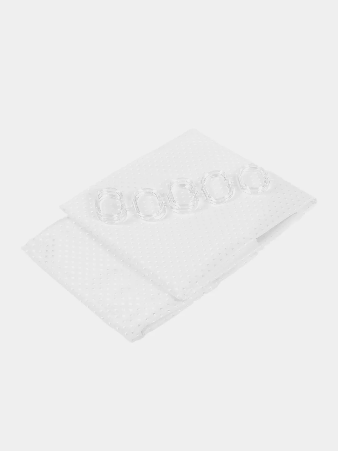 Шторка для ванной DeNASTIA "Diamond" 200x180см, ПЭ с водоотталкивающей пропиткой, белый