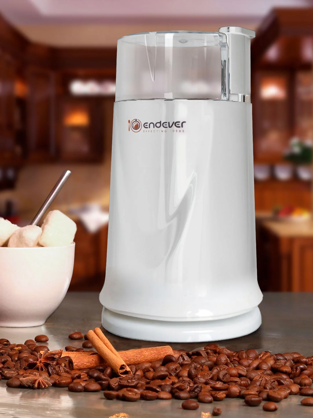 Белый кофемолка ENDEVER COSTA-1051