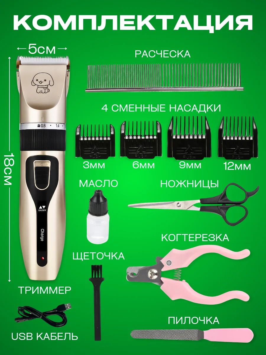 Машинки для стрижки собак и кошек