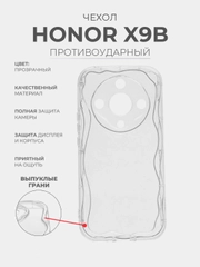 Чехол для Honor X9B (Хонор Х9б), прозрачный, противоударный