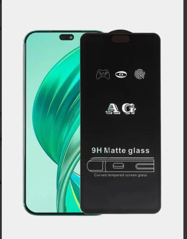 Черный защитное матовое стекло для Honor X8B/Honor 200 Lite (Хонор Х8Б / Икс 8Б / 200 лайт)