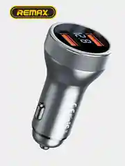 Автомобильное зарядное устройство в прикуриватель 2-USB, с дисплеем, быстрая зарядка, 45В