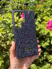 Фиолетовый силиконовый чехол the bling world для Samsung S24 Ultra / Самсунг S24 Ультра