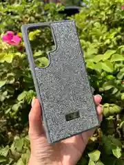 Серебряный силиконовый чехол the bling world для Samsung S24 Ultra / Самсунг S24 Ультра