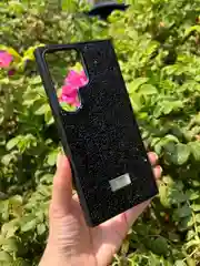 Черный силиконовый чехол the bling world для Samsung S24 Ultra / Самсунг S24 Ультра