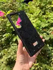 Черный силиконовый чехол the bling world для Samsung S24 Ultra / Самсунг S24 Ультра