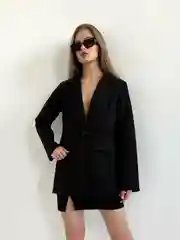 Угольный пиджак женский oversize / Пиджак оверсайз офисный классический