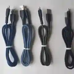 Кабель зарядный плетеный 1м на Type-C, Micro-USB, Lightning провод