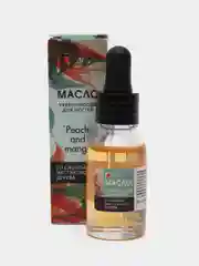 Укрепляющее масло для ногтей со смолой мастикового дерева "PEACH and MANGO". 15 мл Milv