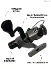 Катушка для спиннинга рыболовная, безынерционная, фидерная, карповая