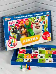 Развивающая настольная игра для ребенка ходилка бродилка домовой Буба азбука буквы мульт