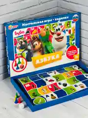 Развивающая настольная игра для ребенка ходилка бродилка домовой Буба азбука буквы мульт