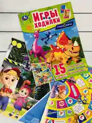 Игра бродилка книга Ходилка Турбозавры Робот Машина любимые герои из мультфильма Динозавр